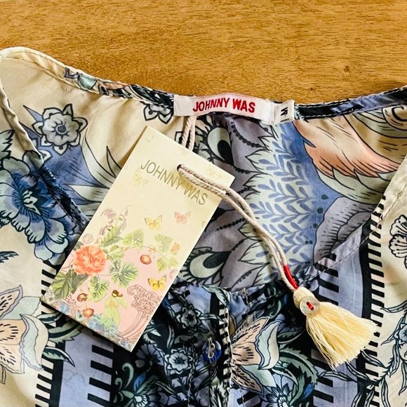 Johnny Was - NEW! 100% Silk Revive Jacky Top in Multi SIZE M - Picture 4 of 5